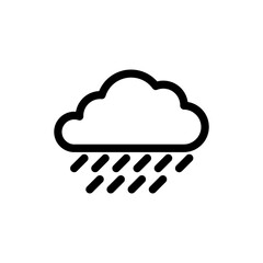 Rainy day icon flat vector template design trendy