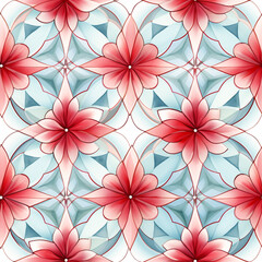 abstract watercolor flower pattern