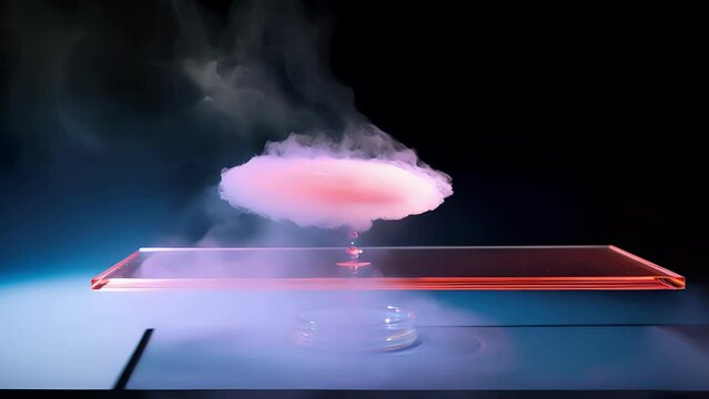 A highspeed capturing the moment an object is suspended midair, illustrating the potential applications of antigravity technology.