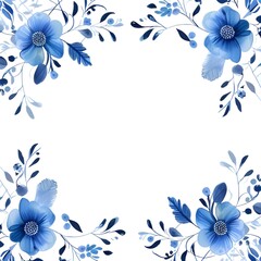 Blue plant frame