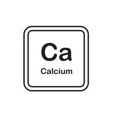 calcium  periodic icon vector element design template