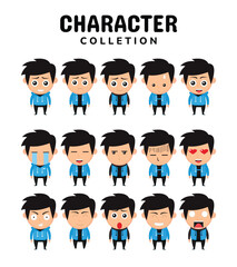 cute character vector illustration collection
