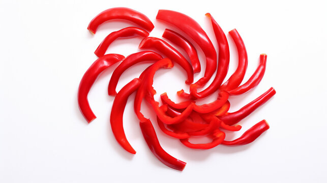 chili pepper isolated on a white background. Generative AI