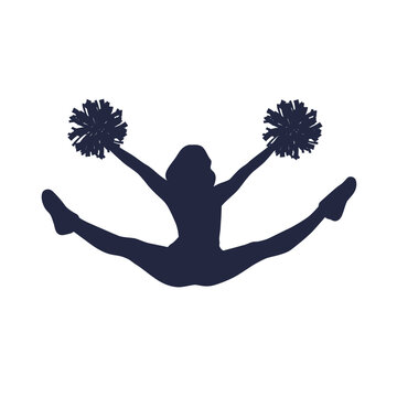 recommend clip art: Young female cheerleader, Cheerleader Silhouette in different positions, Cheer Team silhouette 
