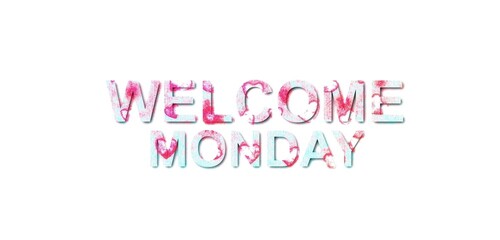 Fototapeta na wymiar Welcome to Monday's dynamic style and stunning design