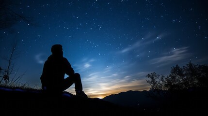 Contemplating life while gazing at the stars