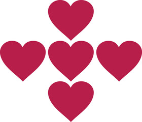 heart valentine alphabet symbol sign + plus