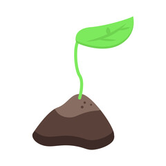 Set of Plant Pot with Soil shovel