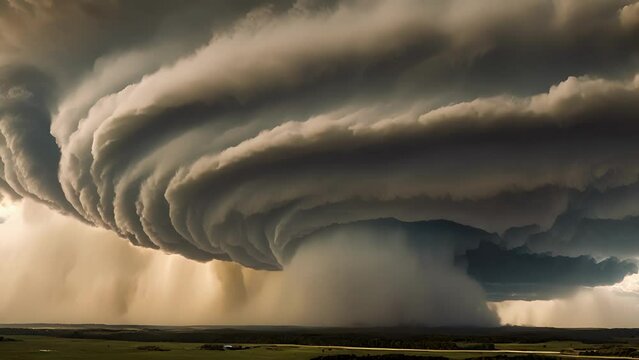 microburst touches down, creates powerful downdraft that briefly rival hurricaneforce winds, causing significant damage wake.
