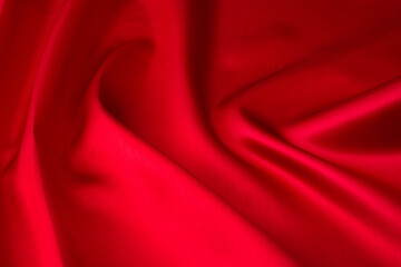 Close up of red silk background