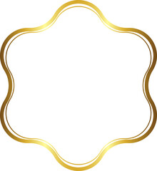 Flower shape Gold picture frame luxury golden frame gold border Golden vector framework banner decoration decorative element template isolated background frame picture wedding frames anniversary 