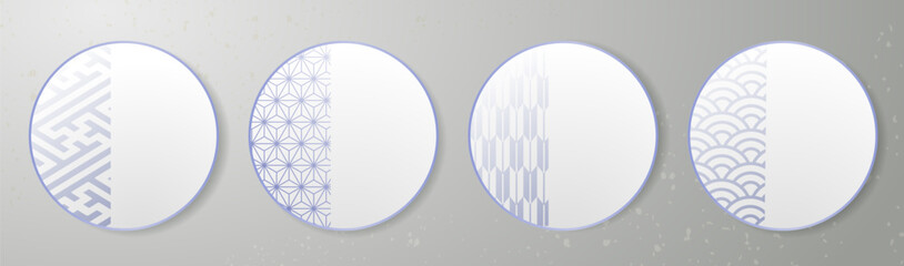 年末年始に使える和柄テンプレート