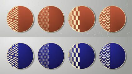 年末年始に使える和柄テンプレート