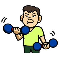 筋トレ　イラスト