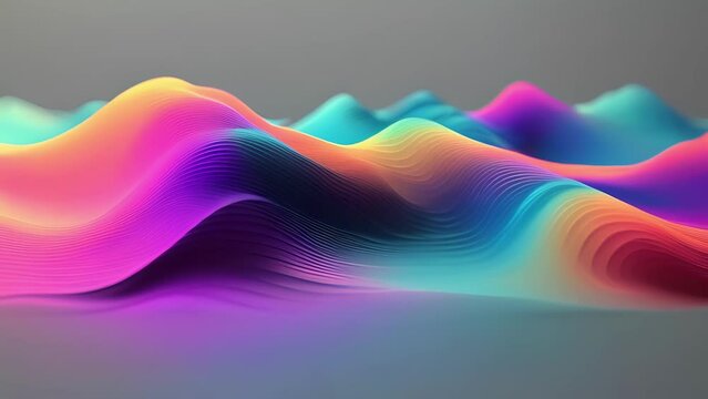 Minimal animation of a pulsating wave with a gradient color scheme.
