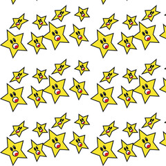Obraz premium Illustration background of star cartoon