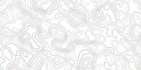Fototapeta premium Abstract pattern with lines seamless pattern and topography map and counter map. abstract sea map and mounte map area space geometrics line technology topo landscape grid map texture.