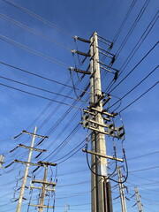 115-kilo-volt transmission line out going from high voltage substation