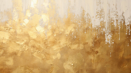 textured art with gold paint glittering. - obrazy, fototapety, plakaty