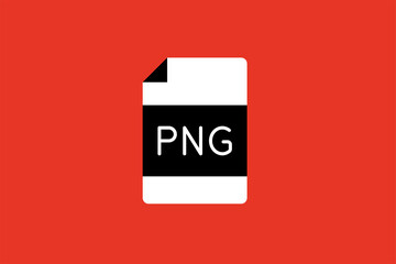 png extension illustration. Vector illustration in flat style design.	