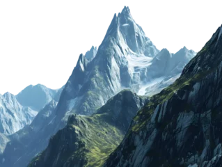 Papier Peint photo Everest mountain peak on transparent background 