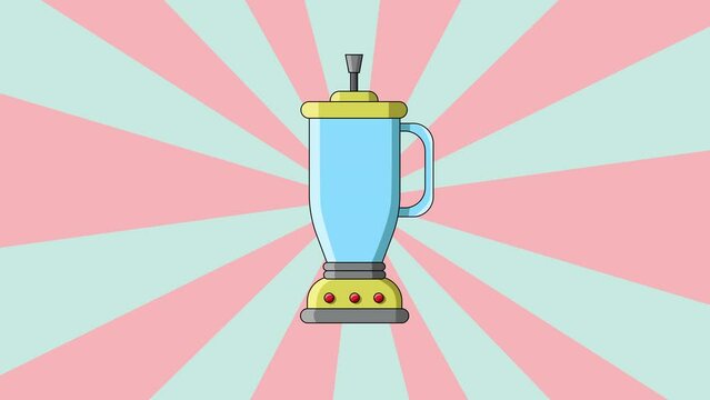 Animated blender icon with rotating background