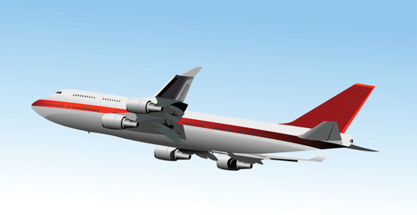 Airplane. Vector illustration