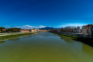 die Stadt Pisa in der Toskana in Italien