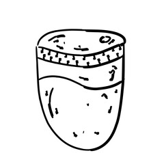 drink glass boba vector