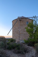 The old windmill in Ereikoussa island, Greece