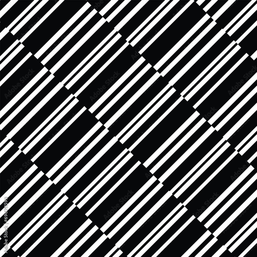 Aufkleber abstract black diagonal thick line pattern.