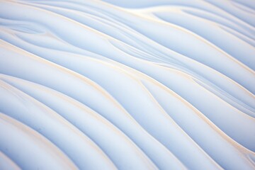 close-up of snowdrift patterns in the wind