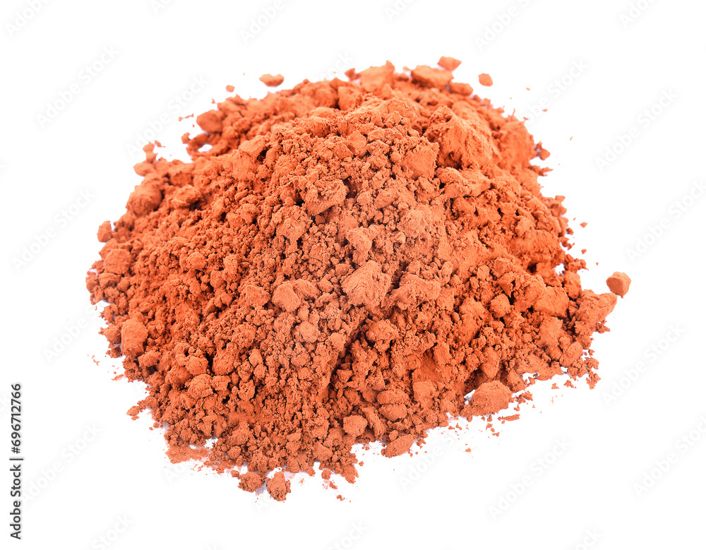 Poster cocoa powder isolated on transparent png