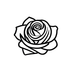 Free vector hand drawn rose emblem