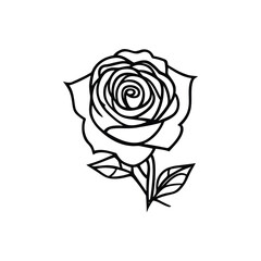 Free vector hand drawn rose emblem