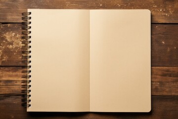 Empty notebook background 