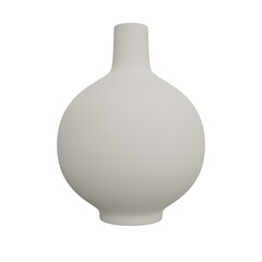 3D White Vase