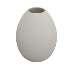 3D White Vase