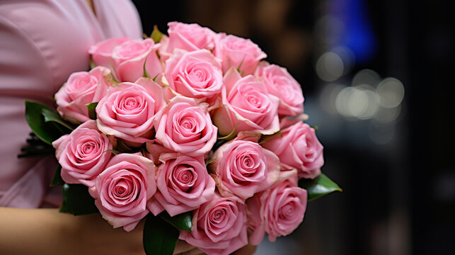 roses bouquet HD 8K wallpaper Stock Photographic Image 