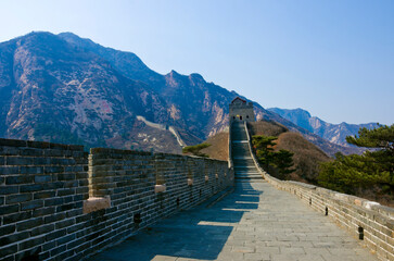 Jiumenkou (Shanhaiguan pass) Great Wall is located at the border shared by Liaoning and Hebei...