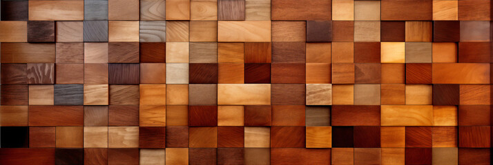 wood texture - unusual wooden mosaic background