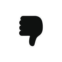 Dislike icon isolated on transparent background. Thumb down icon