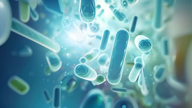 A showcasing the beneficial bacteria found in the oral microbiome, crucial for maintaining dental health.