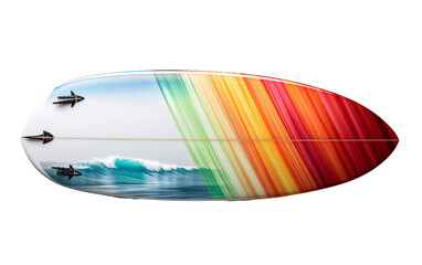 Surfboard Imagery on Transparent Background.
