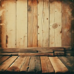 vintage wood texture background, ai generate
