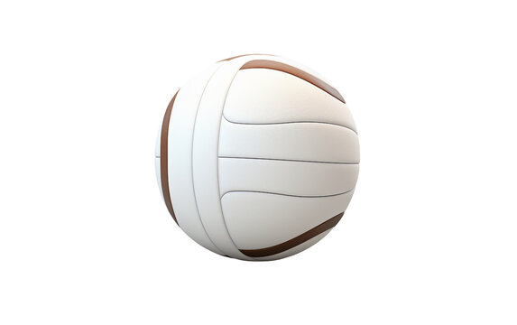Volley ball on Transparent Background.