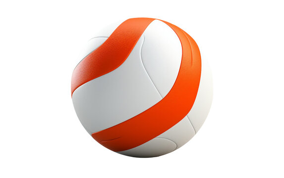 Volleyball Sports Graphic Design on Transparent Background.