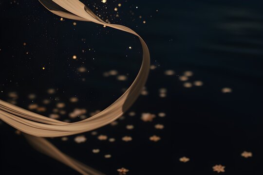 background with stars in a smokey night