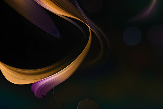 glowing flame and smoke on black