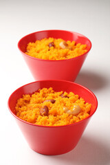 Carrot halwa made with red carrot of winter season and milk and ghee